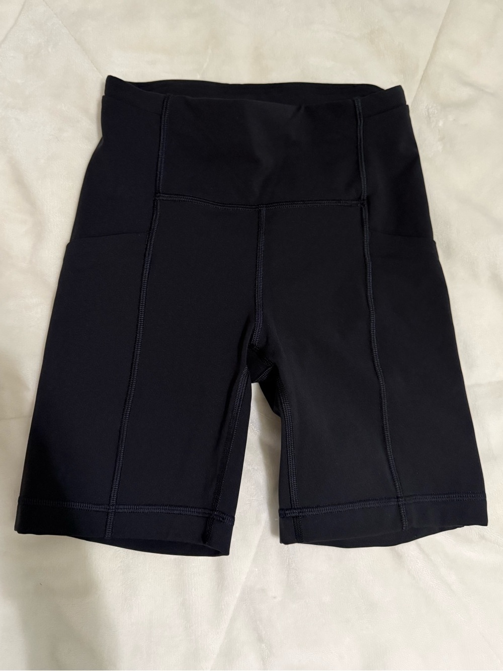 lululemon athletica Black Fast and Free High-Rise Short with pockets